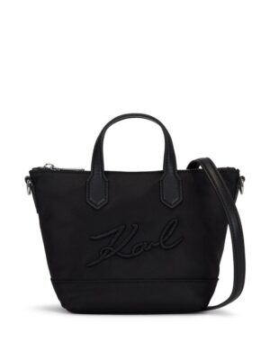 23000354_53611429_1000.jpg Karl Lagerfeld small K/Signature logo-appliqué tote bag