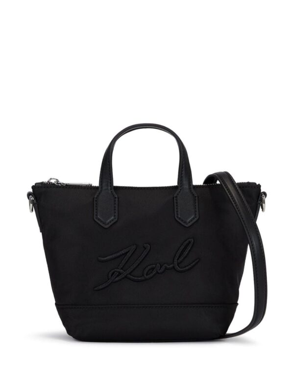 23000354_53611429_1000.jpg Karl Lagerfeld small K/Signature logo-appliqué tote bag