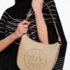 Karl Lagerfeld K/Circle Moon perforated-logo shoulder bag