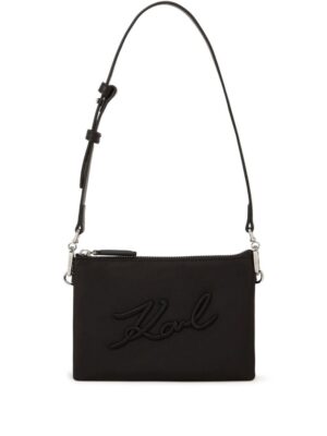 23001155_53448042_1000.jpg Karl Lagerfeld Signature logo-embroidered shoulder bag