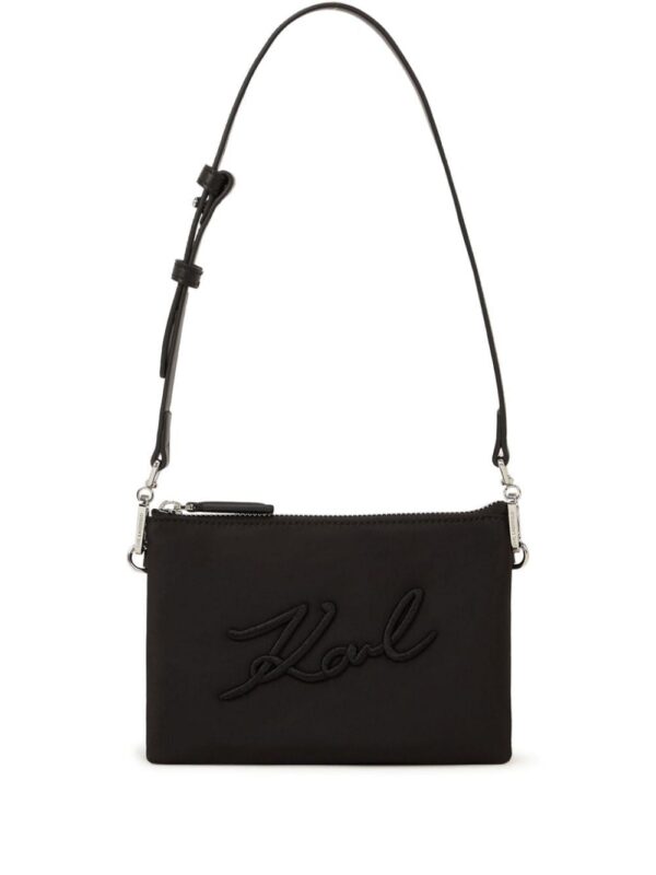 23001155_53448042_1000.jpg Karl Lagerfeld Signature logo-embroidered shoulder bag