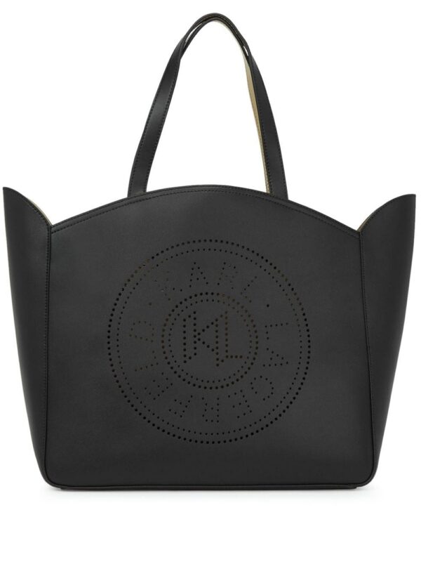 23001170_53447719_1000.jpg Karl Lagerfeld K/Circle perforated-logo tote bag