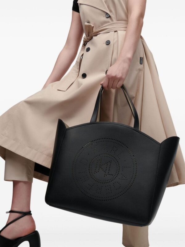 23001170_53447739_1000.jpg Karl Lagerfeld K/Circle perforated-logo tote bag
