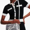 Karl Lagerfeld K/Skuare Grainy camera bag