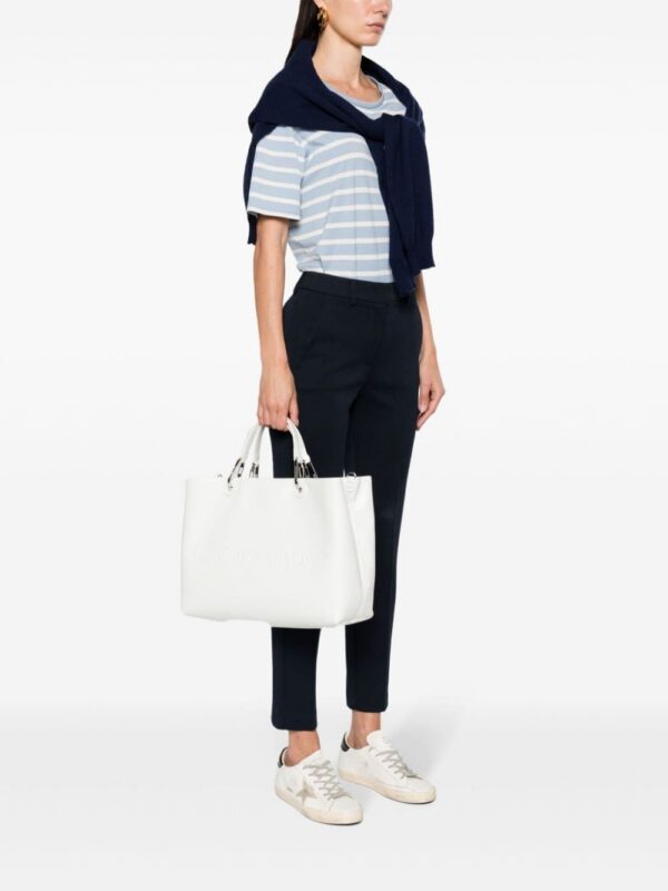23008292_53481906_1000.jpg Emporio Armani logo-embossed leather tote bag