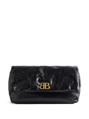 23022395_53439419_1000.jpg Balenciaga Monaco logo-plaque clutch bag