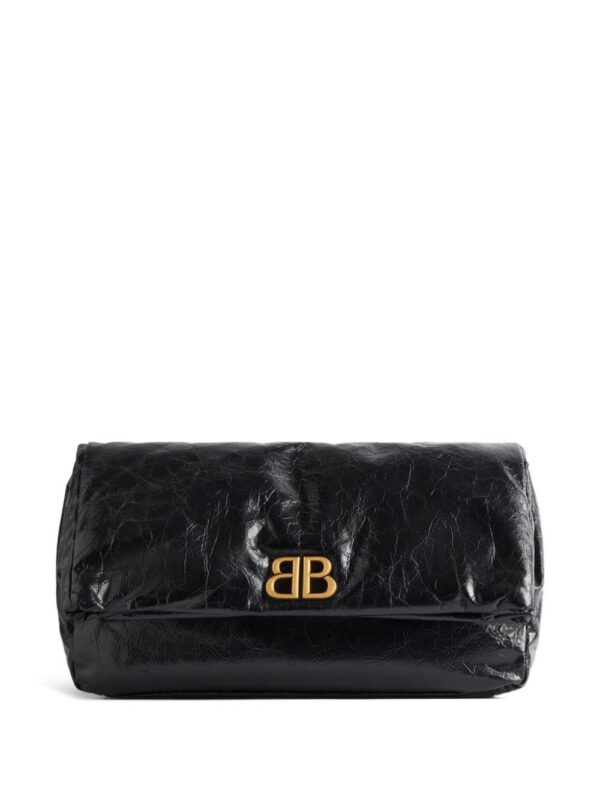 23022395_53439419_1000.jpg Balenciaga Monaco logo-plaque clutch bag