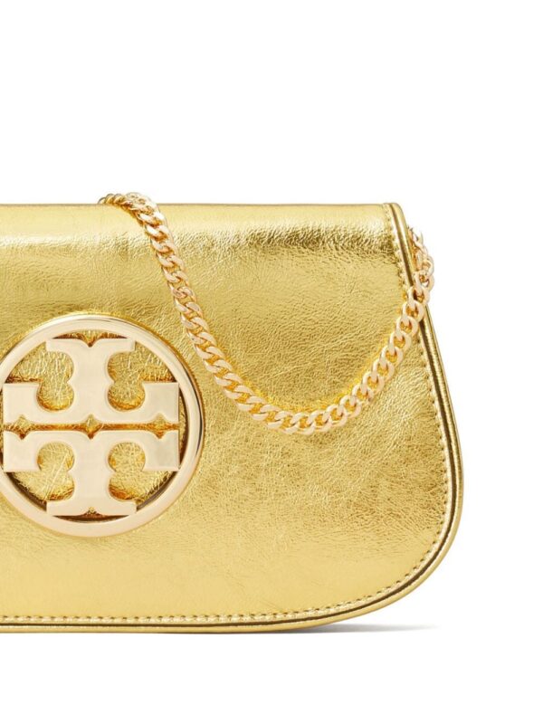 23029694_53731643_1000.jpg Tory Burch Reva metallic-effect clutch bag