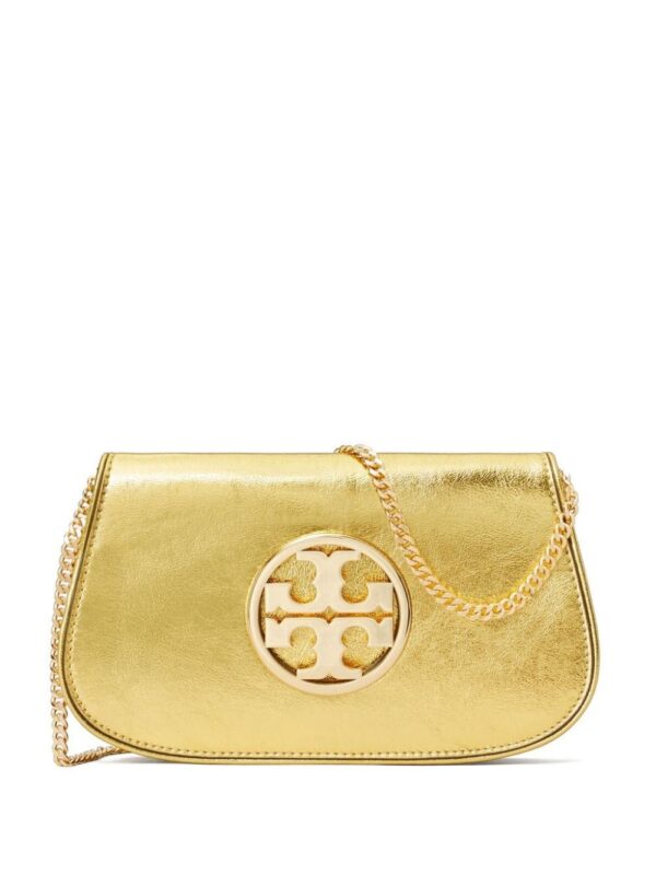23029694_53731657_1000.jpg Tory Burch Reva metallic-effect clutch bag