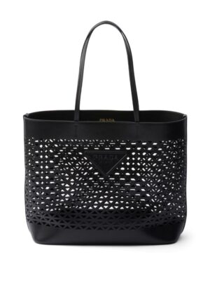 23048910_53161983_1000.jpg Prada logo-perforated leather tote bag