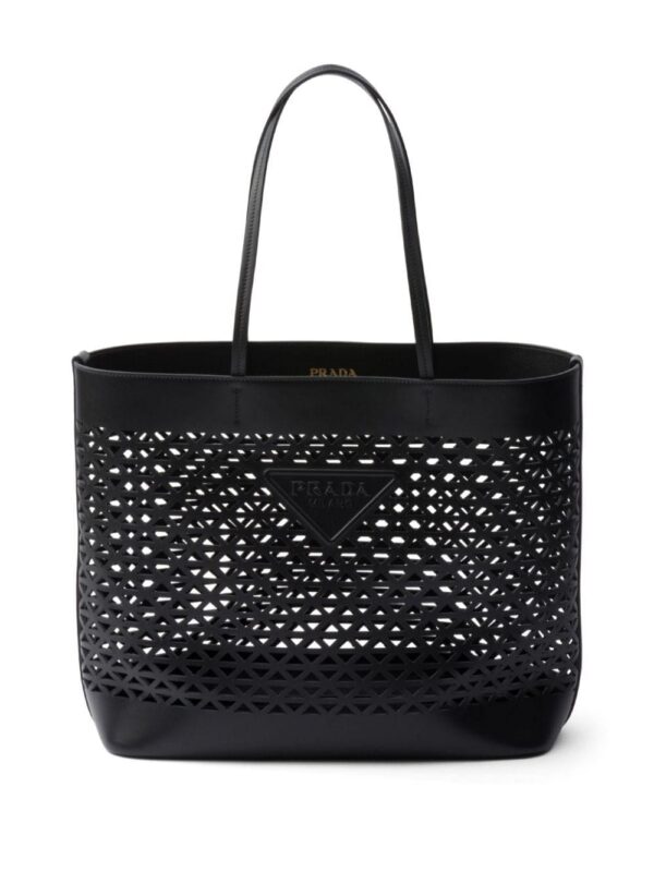 23048910_53161983_1000.jpg Prada logo-perforated leather tote bag