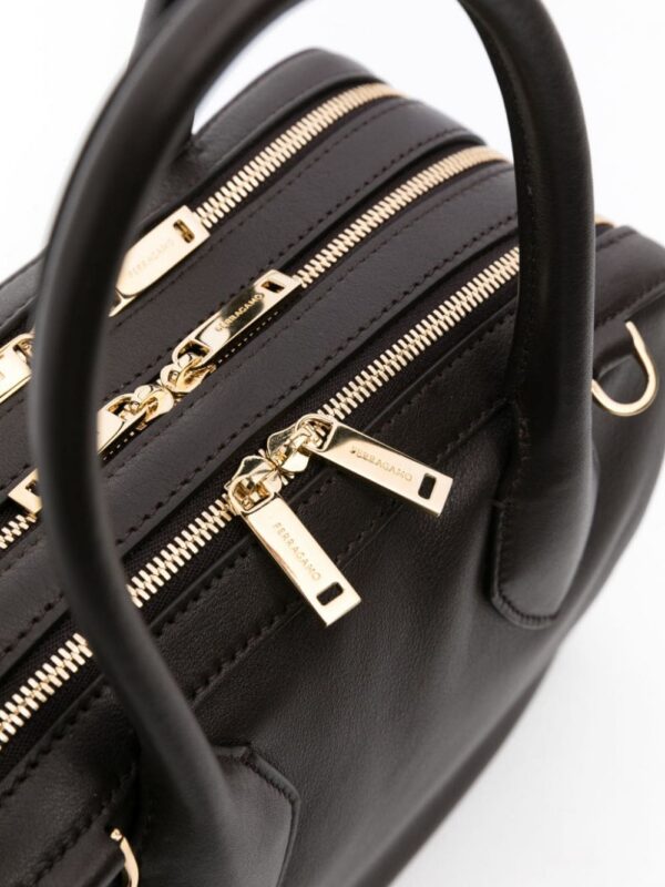 23142923_53408679_1000.jpg Ferragamo logo-debossed leather tote bag