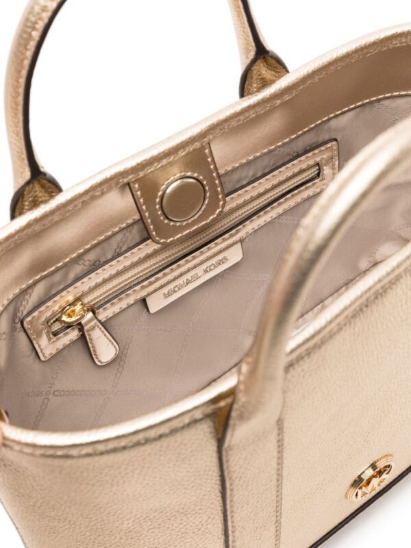 23162599_53482505_1000.jpg Michael Kors small Luisa metallic-leather tote bag