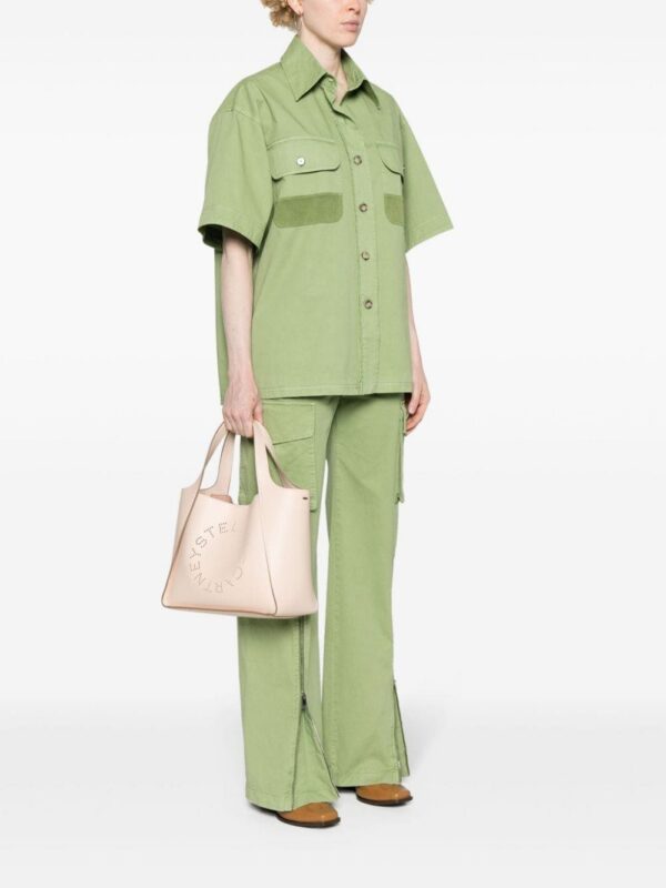 Stella McCartney Logo Grainy Alter Mat tote bag