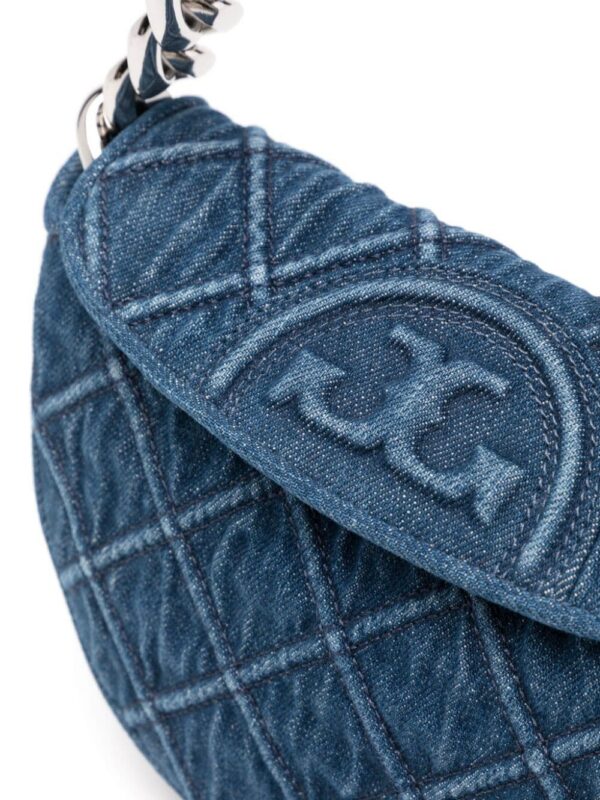 Tory Burch mini Fleming denim crossbody bag