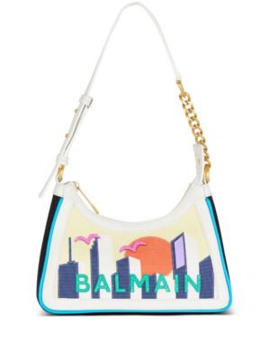 23287787_53326050_1000.jpg Balmain B-Army Postcard-print shoulder bag