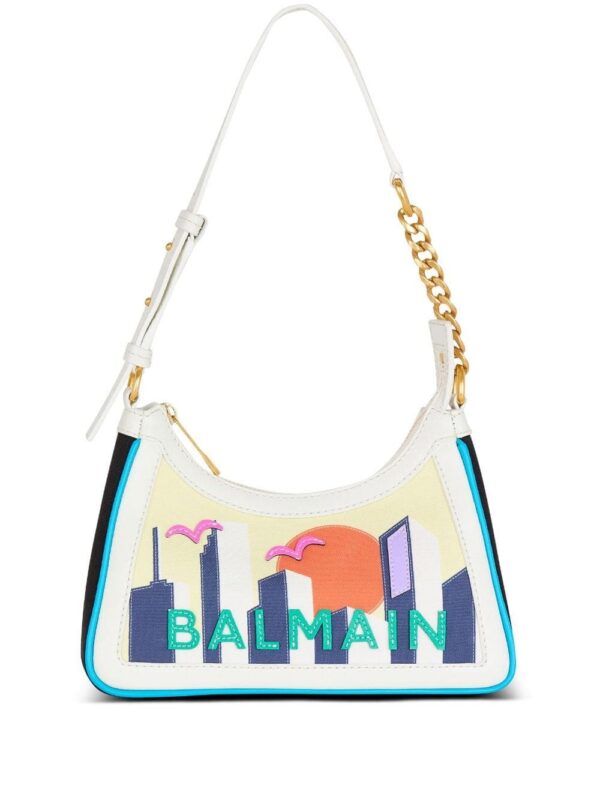 23287787_53326050_1000.jpg Balmain B-Army Postcard-print shoulder bag