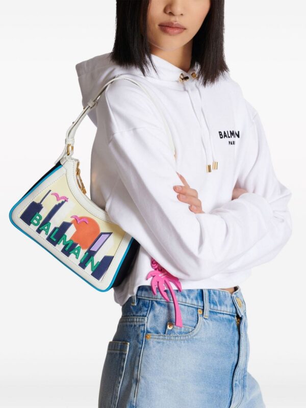 23287787_53326052_1000.jpg Balmain B-Army Postcard-print shoulder bag