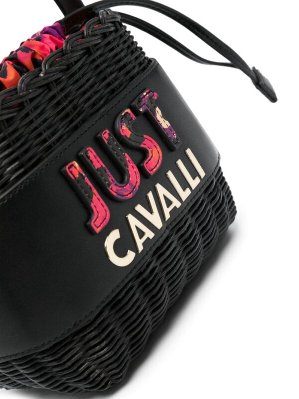Just Cavalli logo-embossed tote bag