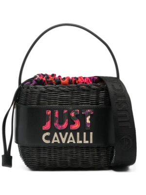 23347121_53619202_1000.jpg Just Cavalli logo-embossed tote bag