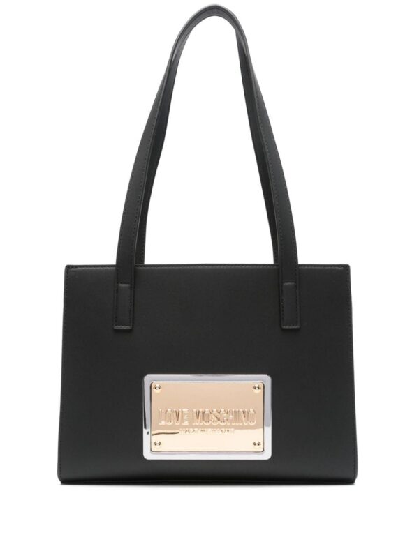 23352544_53441616_1000.jpg Love Moschino logo-plaque tote bag