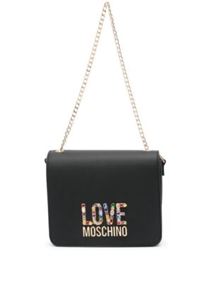 23357843_53445606_1000.jpg Love Moschino logo-lettering shoulder bag