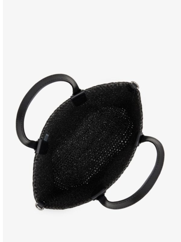 Michael Kors small Eliza straw tote bag