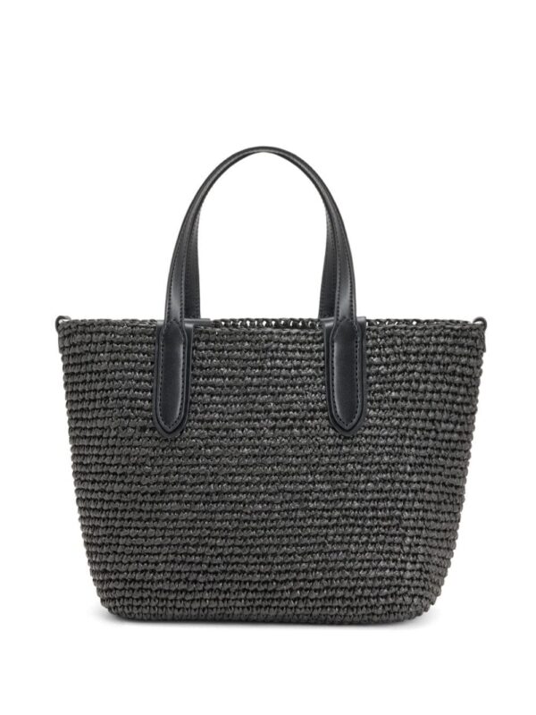 Michael Kors small Eliza straw tote bag
