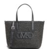 Michael Kors small Eliza straw tote bag