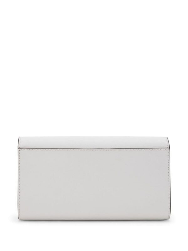 Michael Kors logo-plaque leather clutch bag
