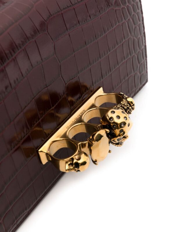 Alexander McQueen Jewelled leather satchel bag