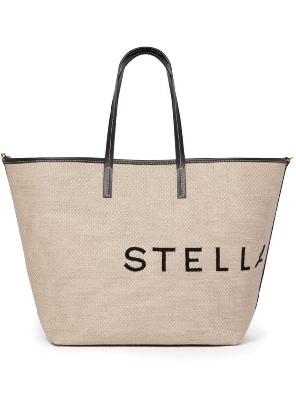 23376400_53856235_1000.jpg Stella McCartney jacquard-logo tote bag
