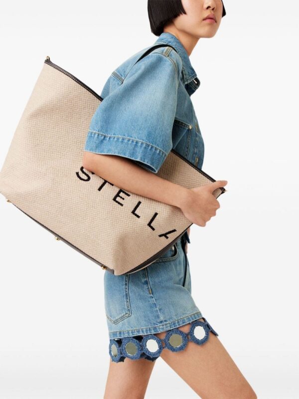 23376400_53856238_1000.jpg Stella McCartney jacquard-logo tote bag