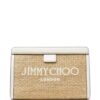 23452487_53776837_1000.jpg Jimmy Choo Avenue logo-embroidered woven clutch
