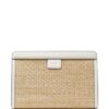 23452487_53776846_1000.jpg Jimmy Choo Avenue logo-embroidered woven clutch
