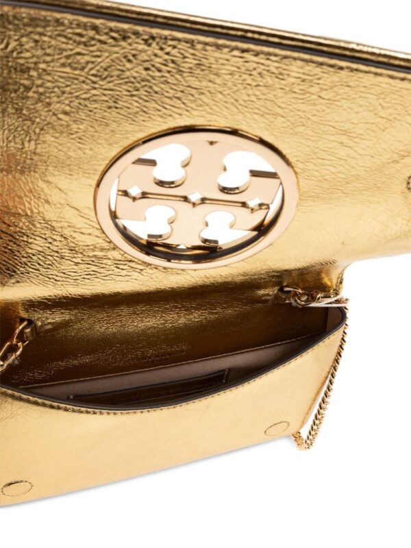Tory Burch Reva metallic-effect shoulder bag