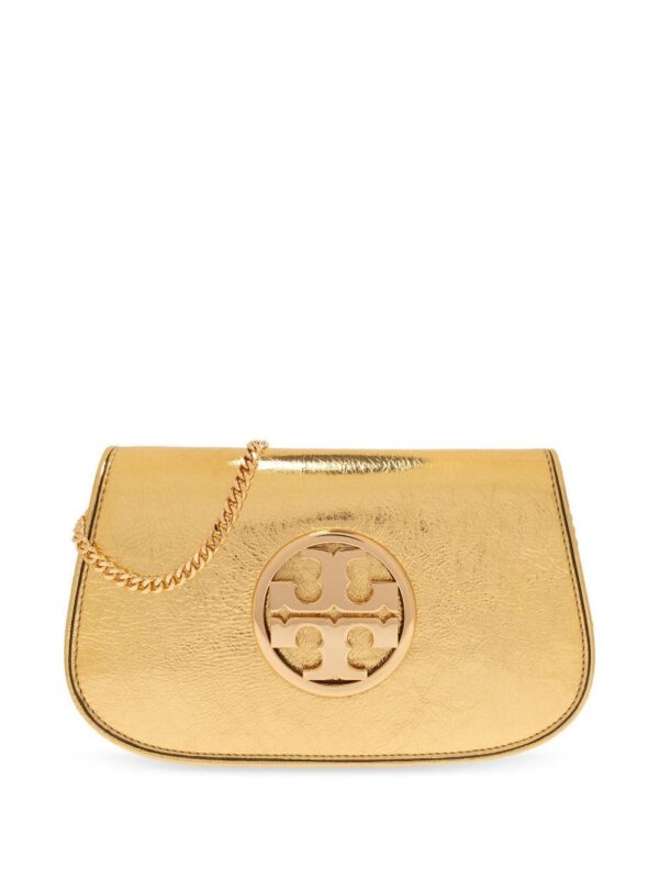 Tory Burch Reva metallic-effect shoulder bag