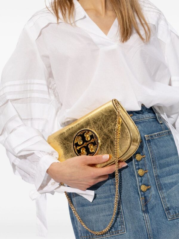 Tory Burch Reva metallic-effect shoulder bag