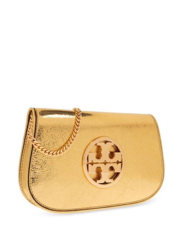 Tory Burch Reva metallic-effect shoulder bag