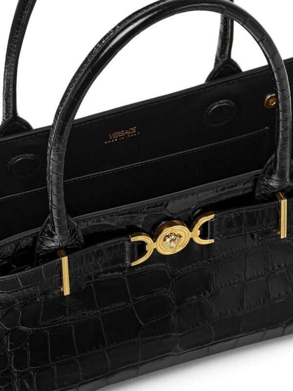 23490997_53590286_1000.jpg Versace Medusa '95 crocodile-effect tote bag