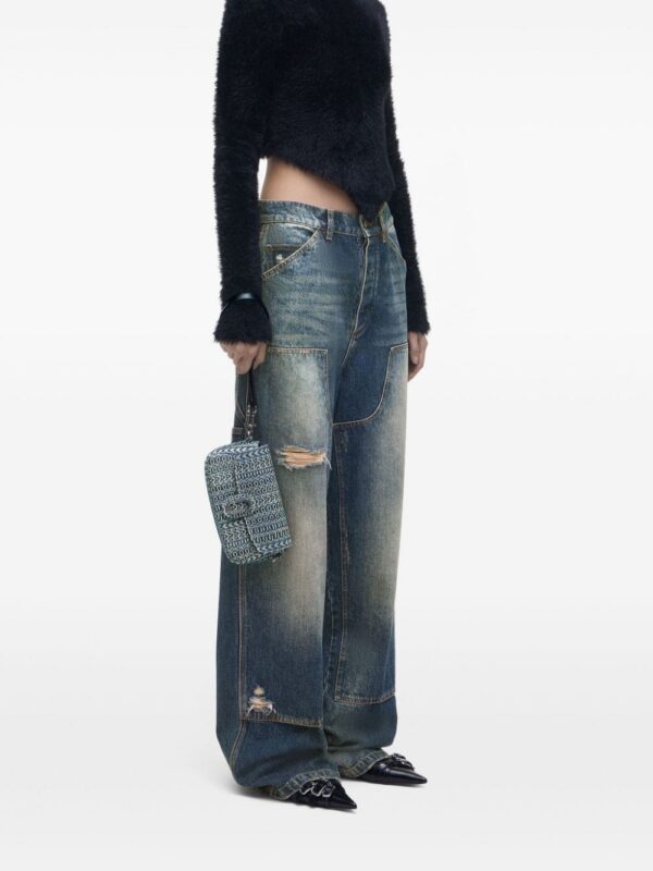 23496091_53695079_1000.jpg Marc Jacobs The Monogram Sunfaded Denim Clover shoulder bag