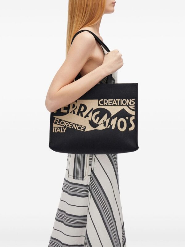 23496604_53714002_1000.jpg Ferragamo medium Venna logo-embroidered tote bag