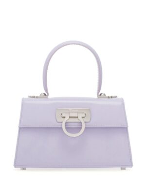 23496614_53933670_1000.jpg Ferragamo Iconic patent-leather tote bag