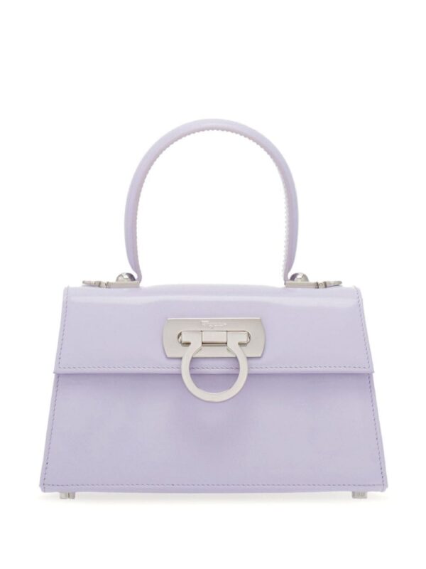 23496614_53933670_1000.jpg Ferragamo Iconic patent-leather tote bag