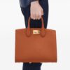 Ferragamo Studio Box leather tote bag
