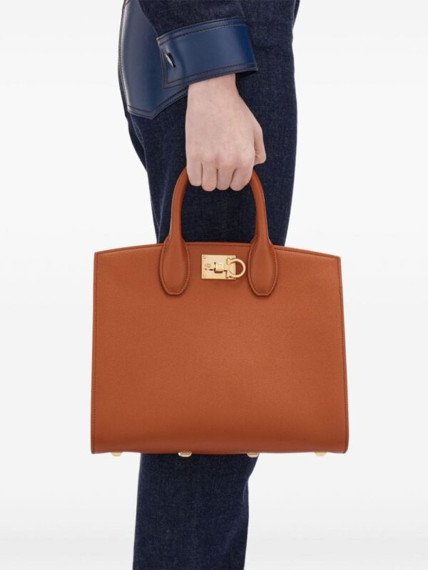 Ferragamo Studio Box leather tote bag