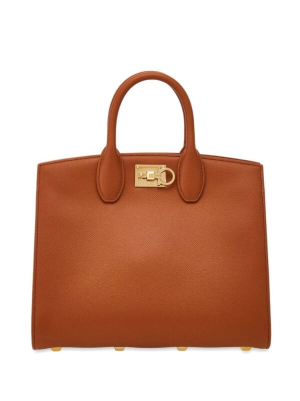 Ferragamo Studio Box leather tote bag