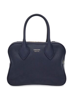 23496665_53714631_1000.jpg Ferragamo logo-stamp leather tote bag