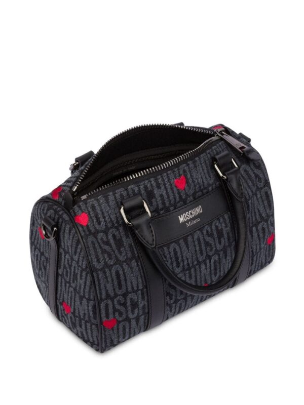 Moschino logo-print duffle bag