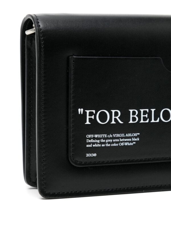 23505113_53620041_1000.jpg Off-White slogan-print leather clutch bag